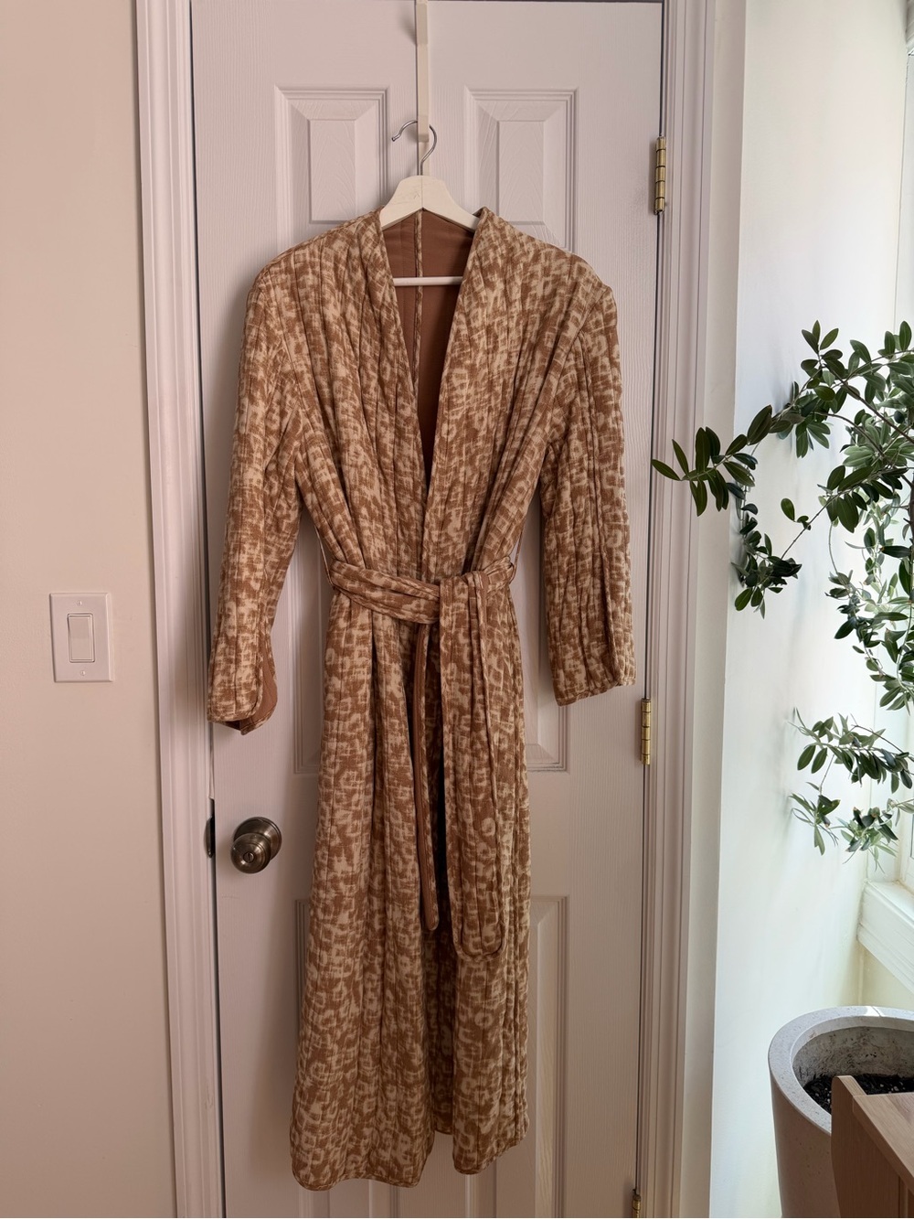 By Malene Birger Beige and Cream Patterned Coat size Small - Picture 7 of 10